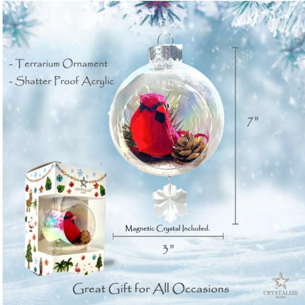 Picture of Measurements of Cardinal Ornament