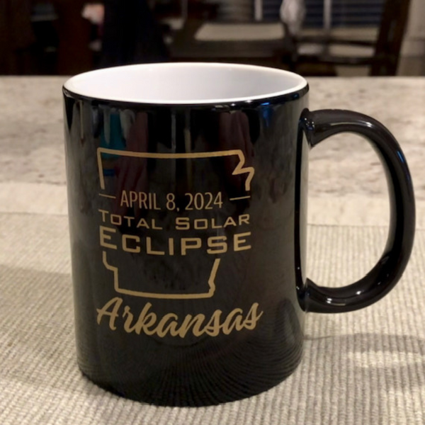 Arkansas Total Eclipse Color Changing Mug-Debbie's Hallmark