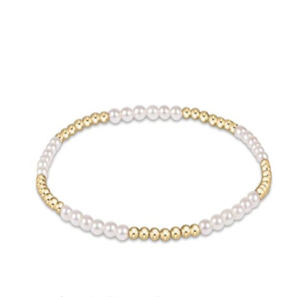 Gold and Pearl Beaded Bracelet