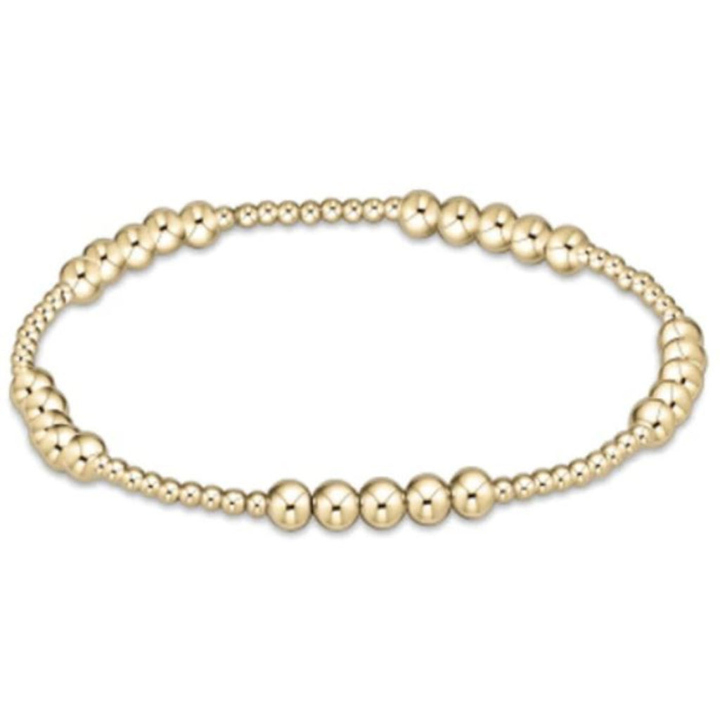 Enewton - Classic Blissful Pattern 2mm Bead Bracelet - 4mm Gold - Debbie's Hallmark