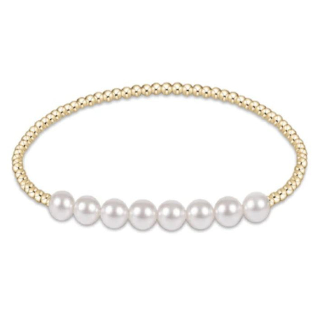 Gold beads with Pearl Beaded bracelet