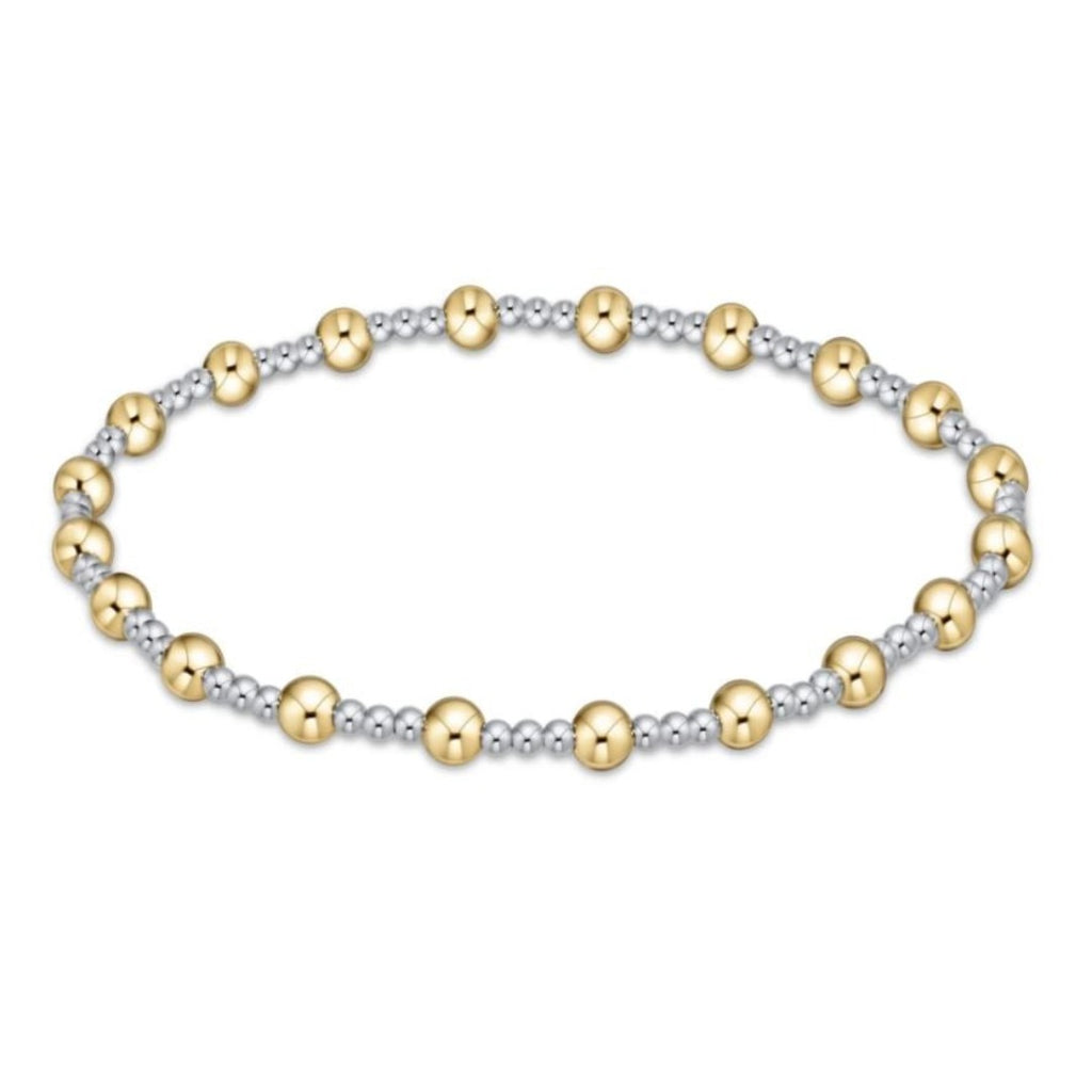 Enewton - Classic Sincerity Pattern 4mm Bead Bracelet - Mixed Metal