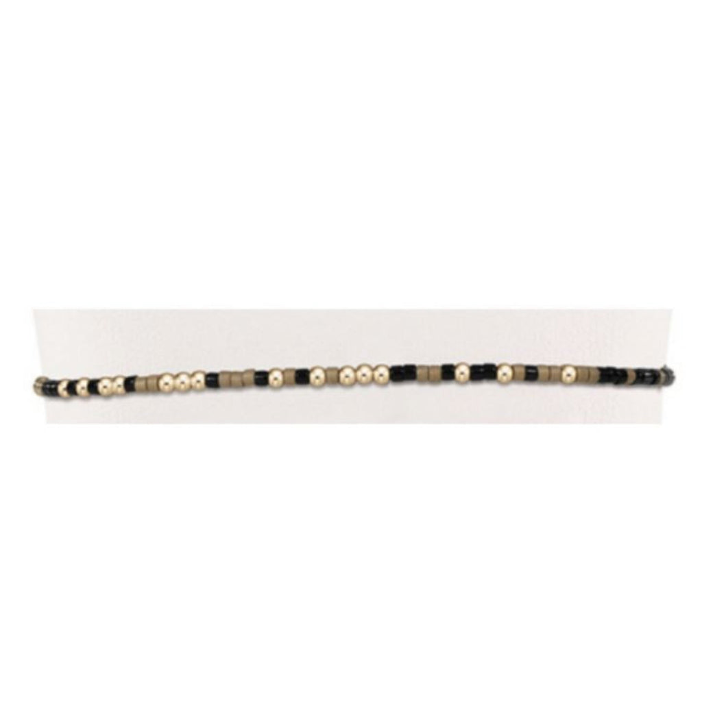 Black and Gold beaded bracelet