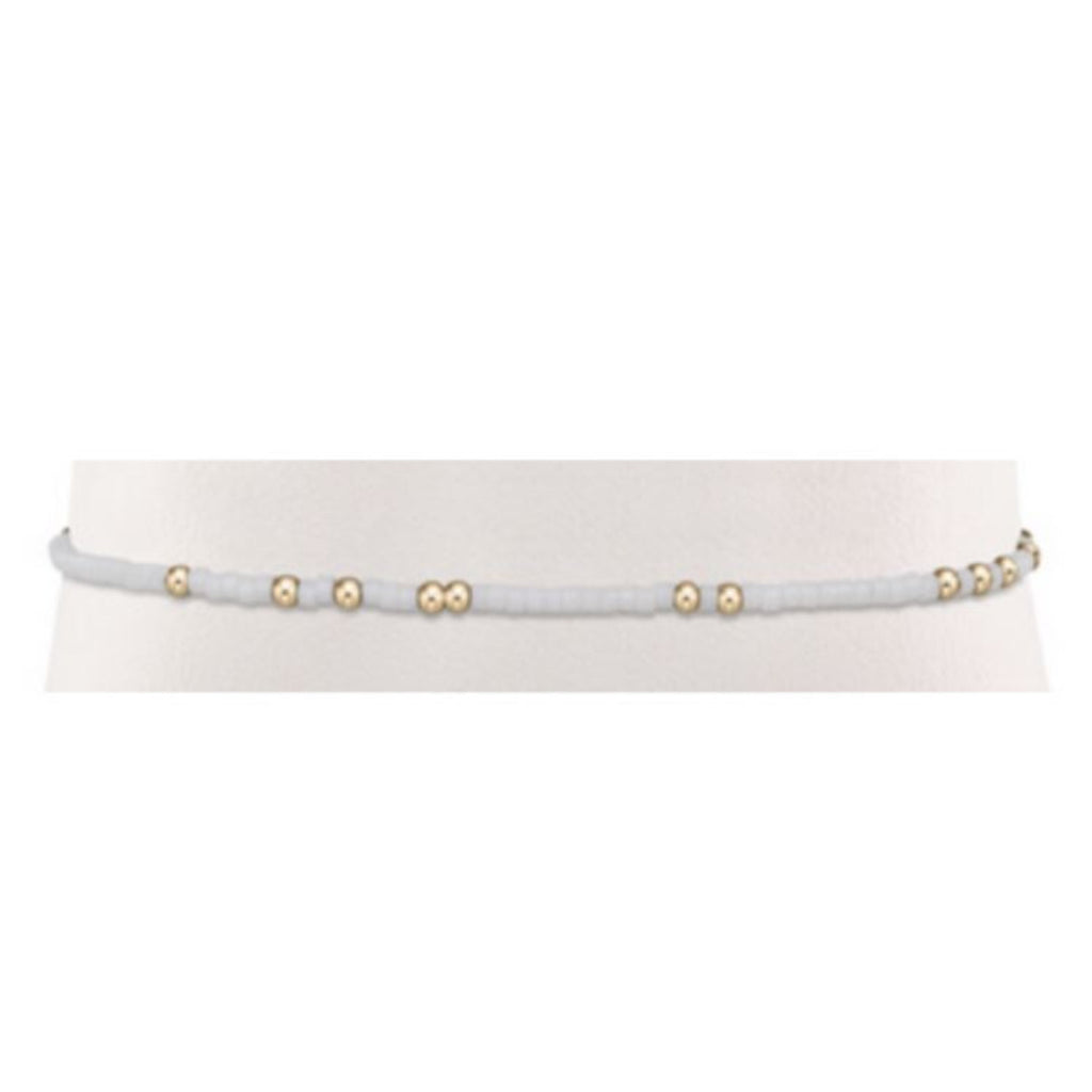 White and Gold Bead Bracelet