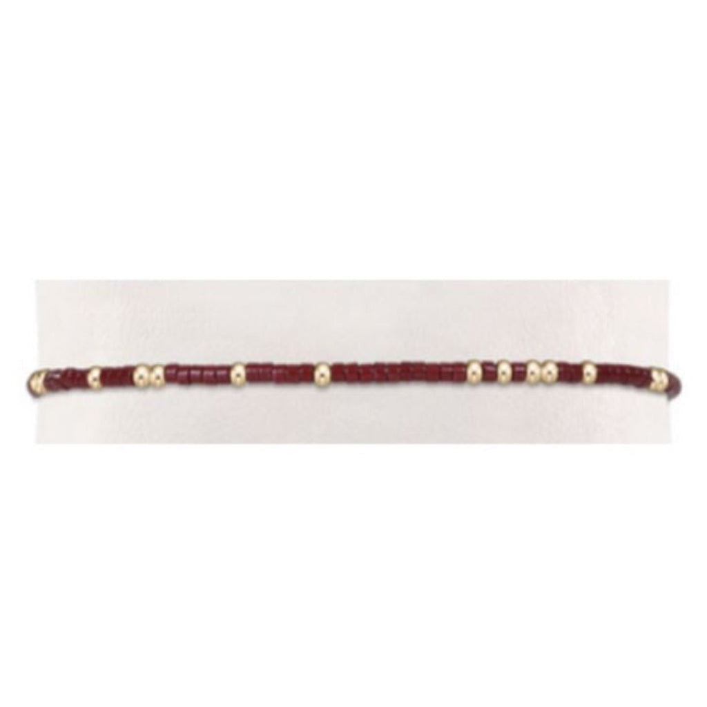 Wine and Gold Beads