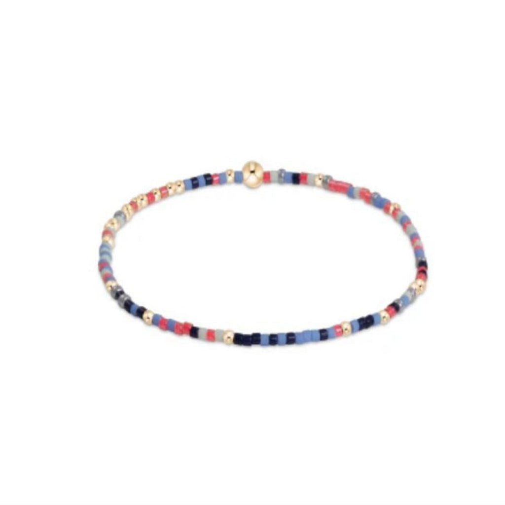 Orange and Peach beaded bracelet