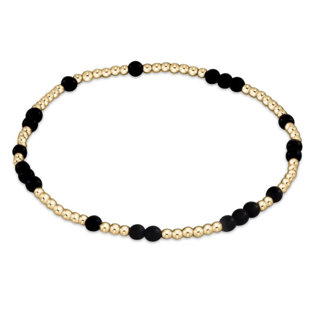 Enewton - Hope Unwritten Gemstone Bracelet - Matte Onyx-Debbie's Hallmark