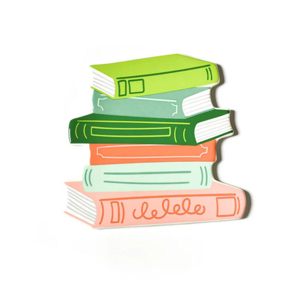 Orange and Green Stack of Books