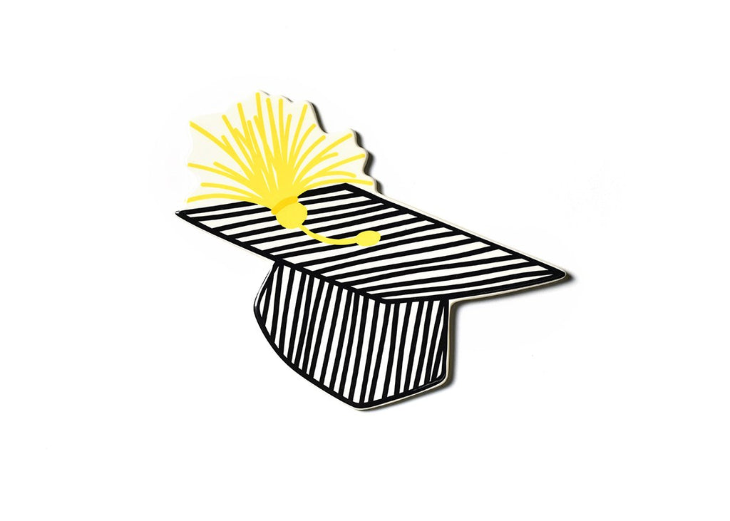 Happy Everything - Striped Graduation Cap Big Attachment