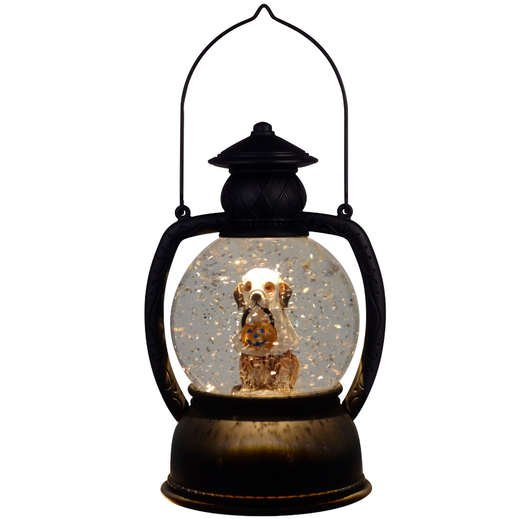 Dog Trick or Treat Glitter Lantern - Debbie's Hallmark
