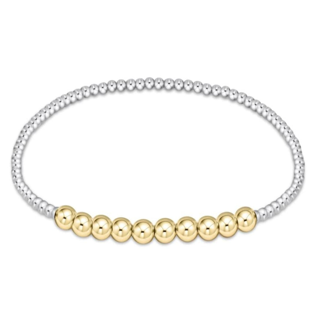 Enewton - Classic Beaded Bliss 2mm Bead Bracelet - 4mm - Mixed Metal - Debbie's Hallmark