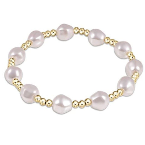 Enewton - Admire Gold 3MM Bead Bracelet - Pearl - Debbie's Hallmark