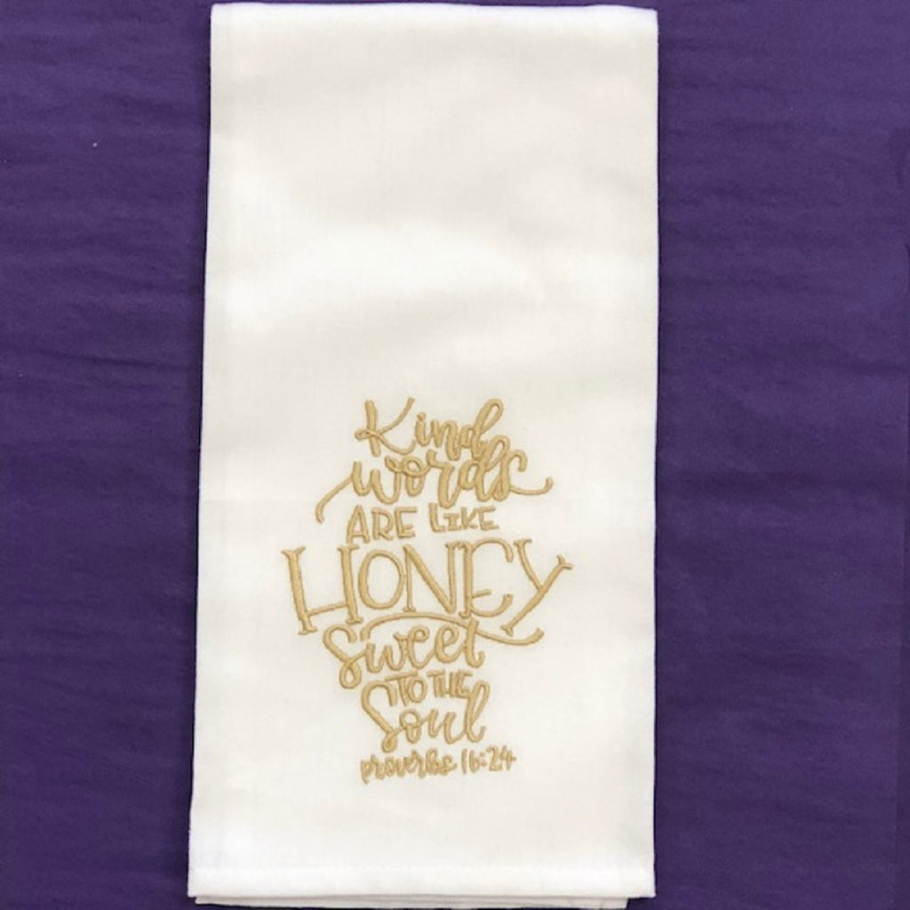 Kitchen Towel - Kind Words Are Like Honey - Debbie's Hallmark