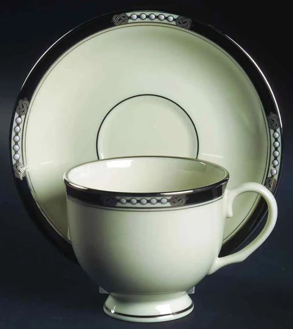 Lenox - Hancock Platinum Ivory Cup and Saucer