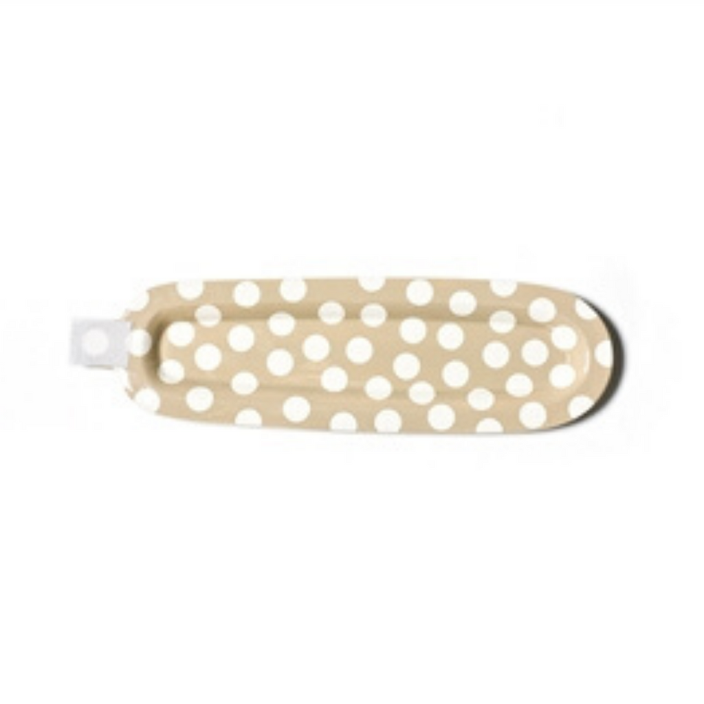 Happy Everything - Mini Entertaining Skinny Oval Platter - Neutral Dot