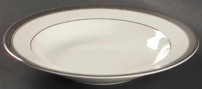 Mikasa Palatial Platinum Rim Soup Bowl
