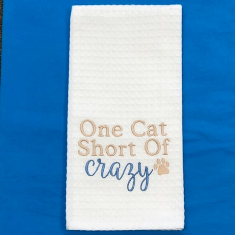 Kitchen Towel - Cat Crazy Towel - Debbie's Hallmark