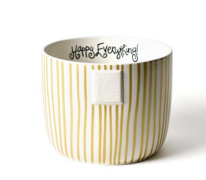 Happy Everything -  Mini Bowl - Gold Stripe