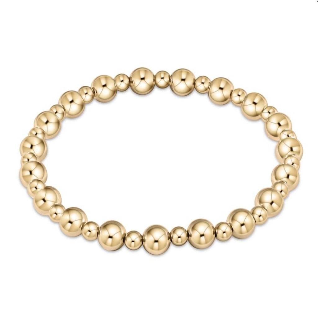 Enewton - Classic Grateful Pattern 6MM Bead Bracelet-Gold