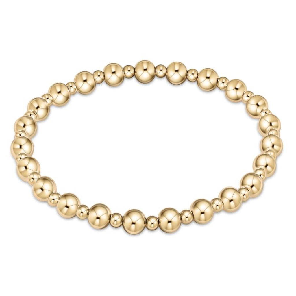 Enewton - Classic Grateful Pattern 5MM Bead Bracelet-Gold