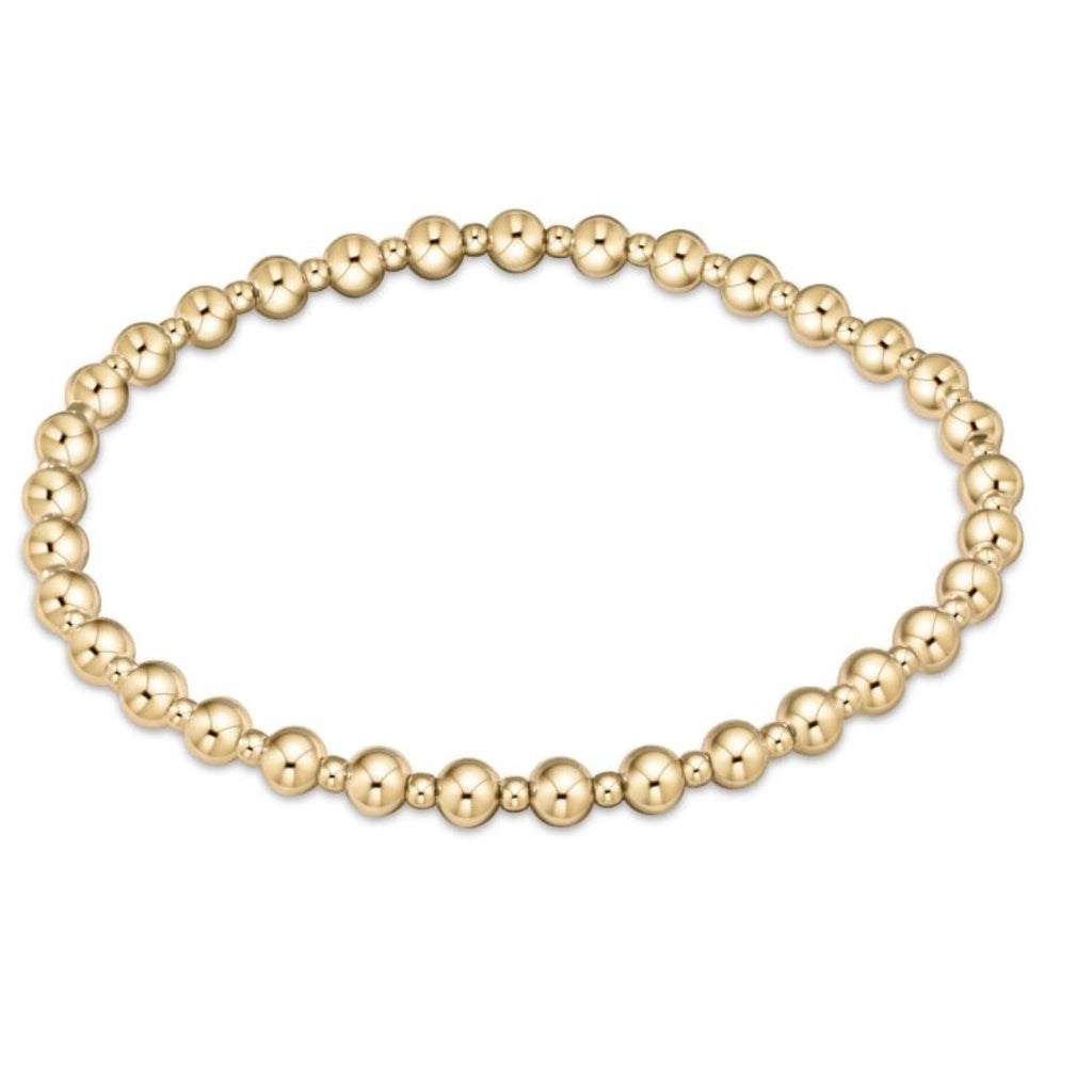 Enewton - Classic Grateful Pattern 4MM Bead Bracelet-Gold