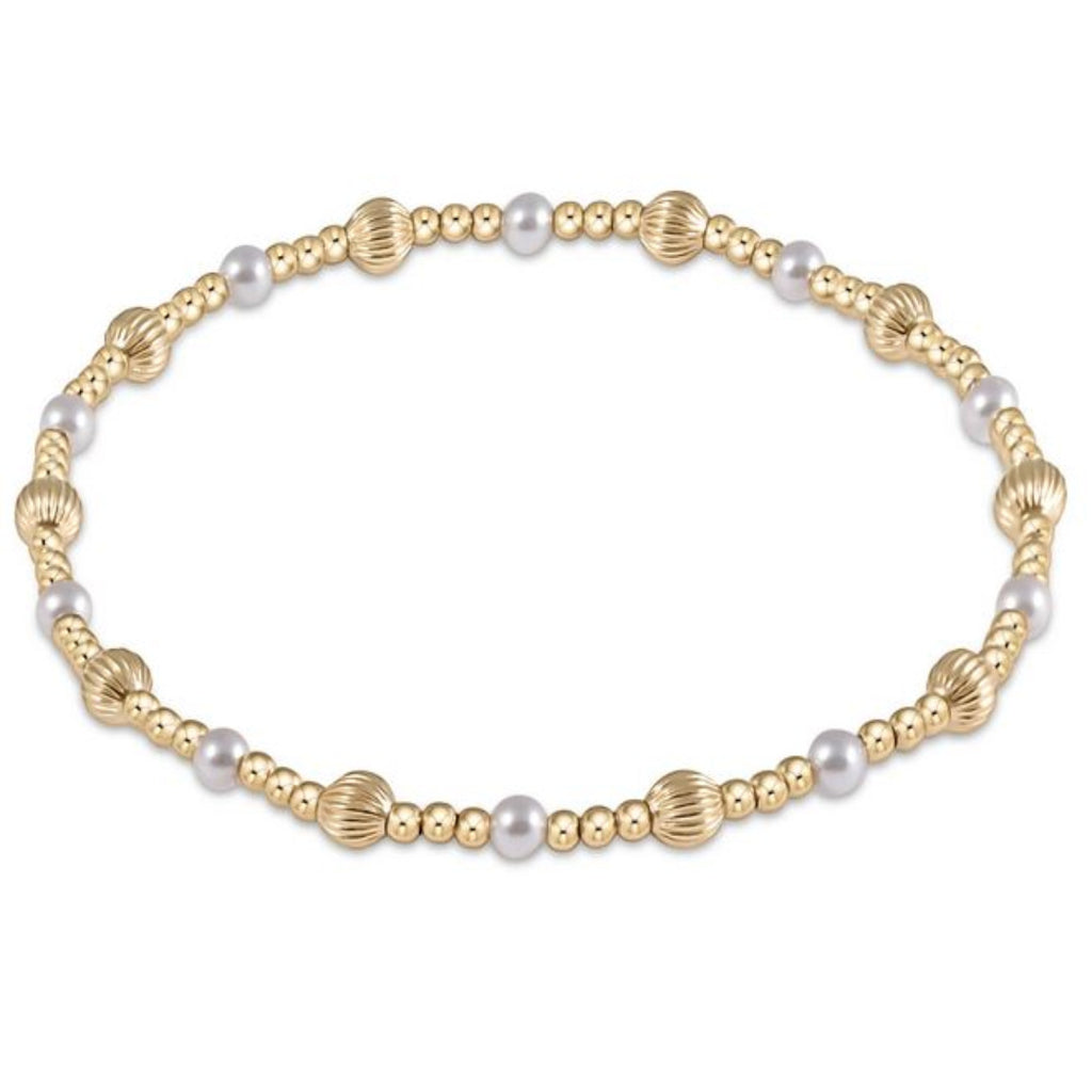 Enewton - Dignity Sincerity 4MM Bead Bracelet-Pearl - Debbie's Hallmark