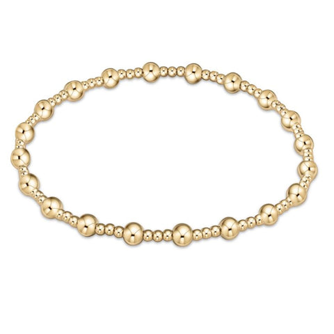 Enewton Extends - Classic Sincerity Pattern 4MM Bead Bracelet-Gold