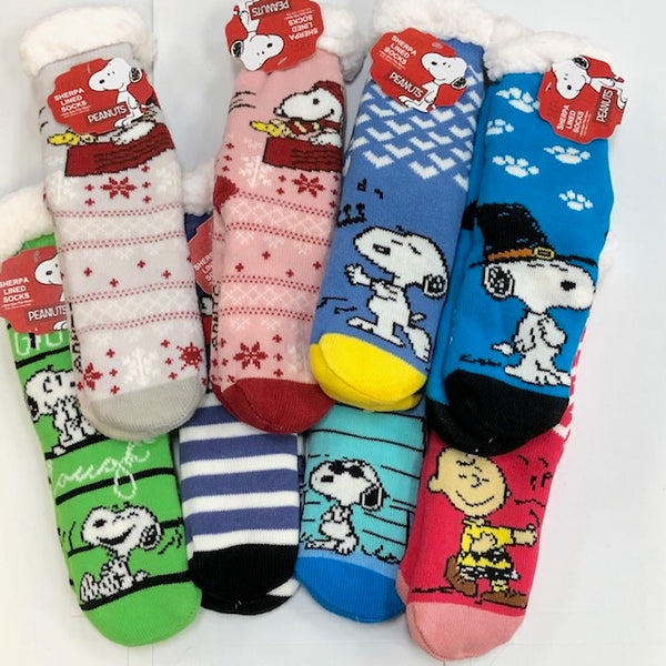 Peanuts Sherpa Slipper Socks