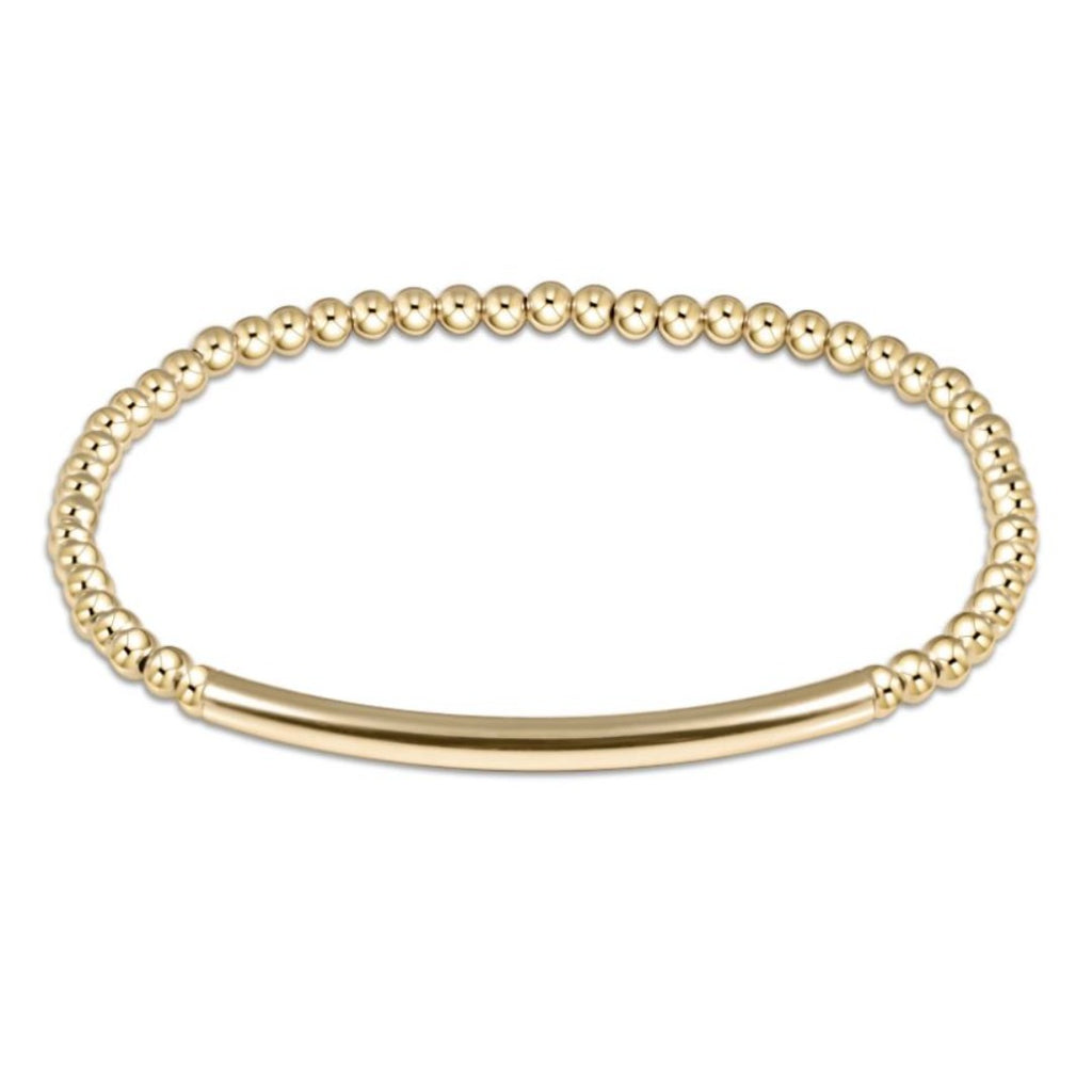 Enewton -Classic Gold 3mm Bead Bracelet - Bliss Bar Smooth-Debbie's Hallmark