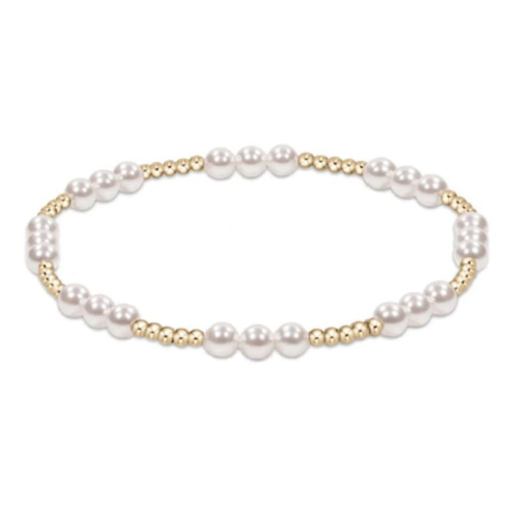 Enewton - Classic Joy Pattern 4MM Bead Bracelet-Pearl - Debbie's Hallmark