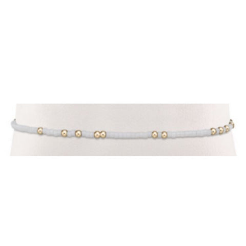 White and Gold Bead Bracelet