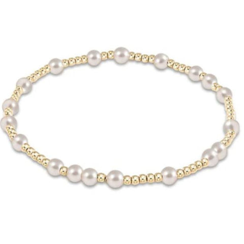Gold and Pearl Beaded Bracelet
