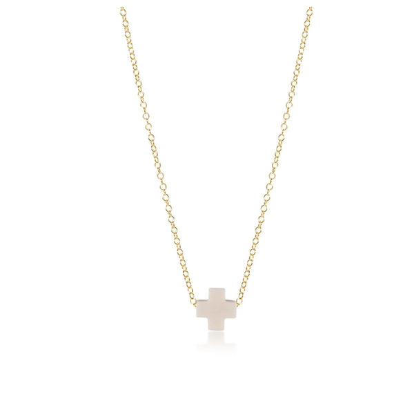 Off-White Cross Necklace