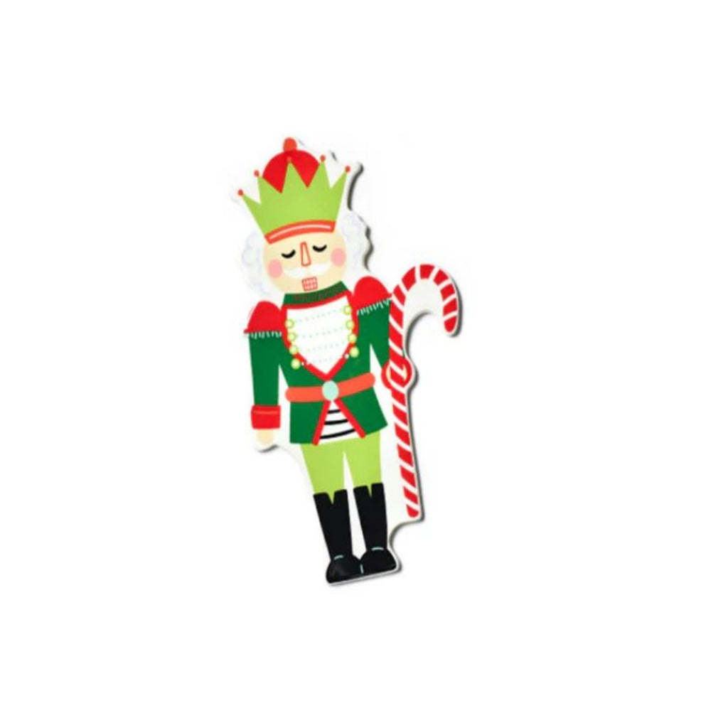 Red and Green Nutcracker Holding Candy Cane