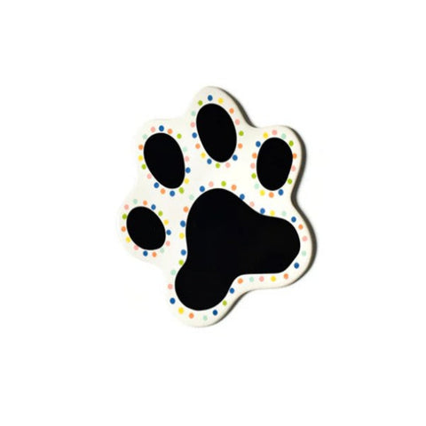 Black and White Paw with Sprinkles