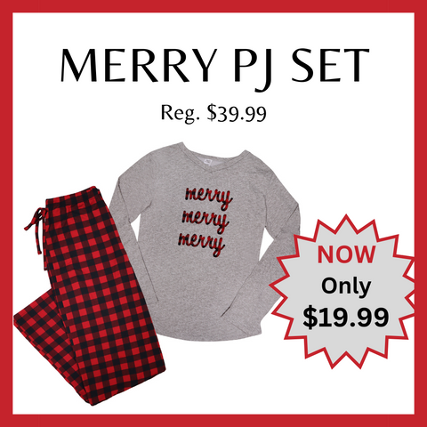 Merry Long Sleeve PJ Set