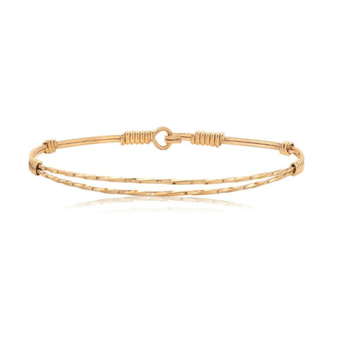 Gold Bracelet with two wires