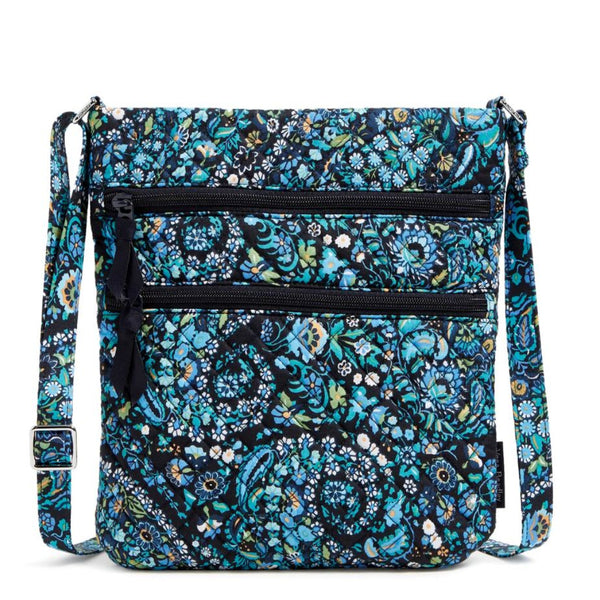 Navy and Turquoise Floral Pattern
