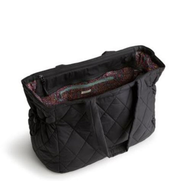 Inside View of Black Travel Tote