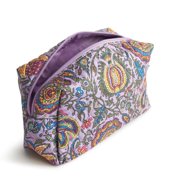 Purple Floral Cosmetic Bag