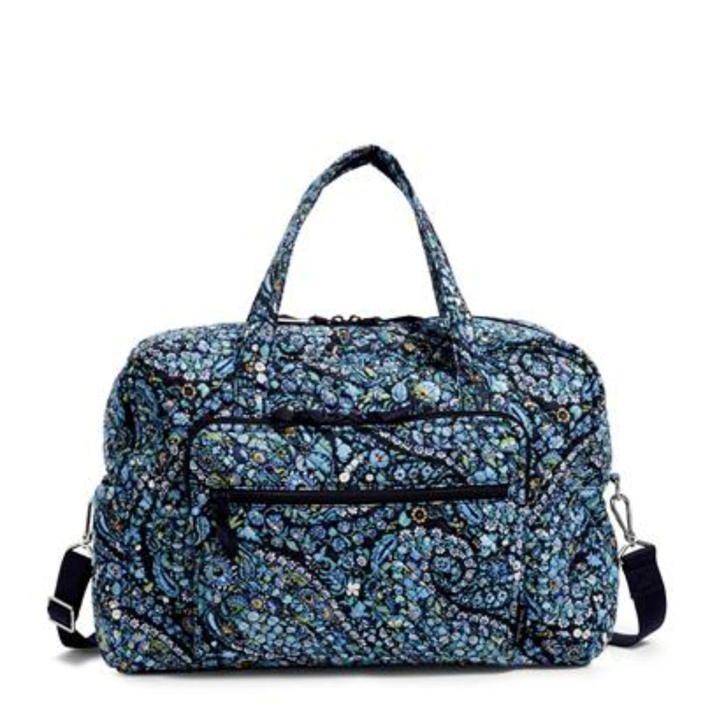 Navy and Turquoise Travel Bag