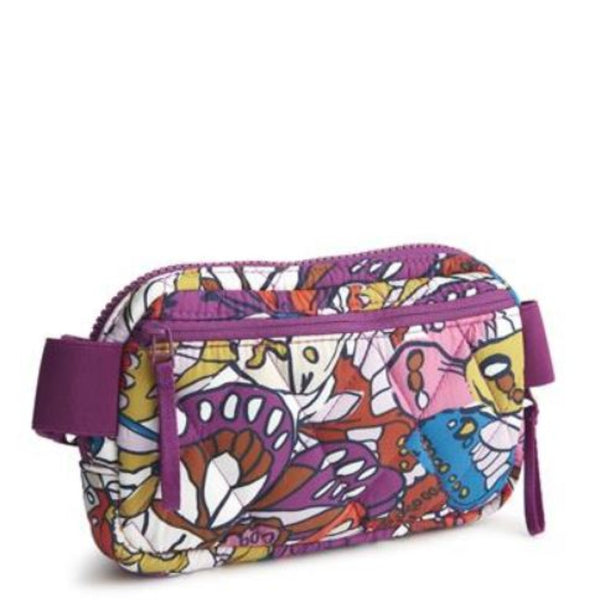 Belt Bag Purple and Green Pattern