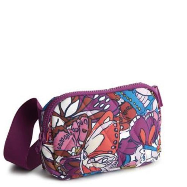 Belt Bag in Purple Butterfly Pattern