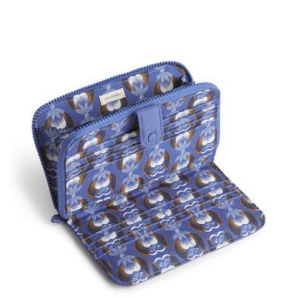 Blue Inside View of Large Tab Wallet