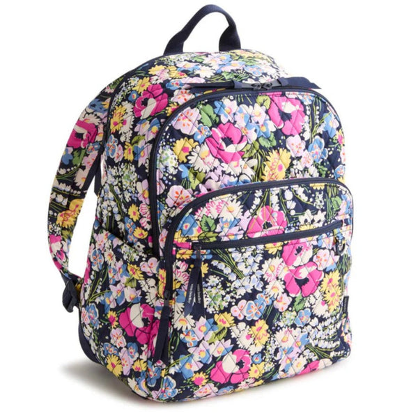 Backpack with Pink, Blue flowers