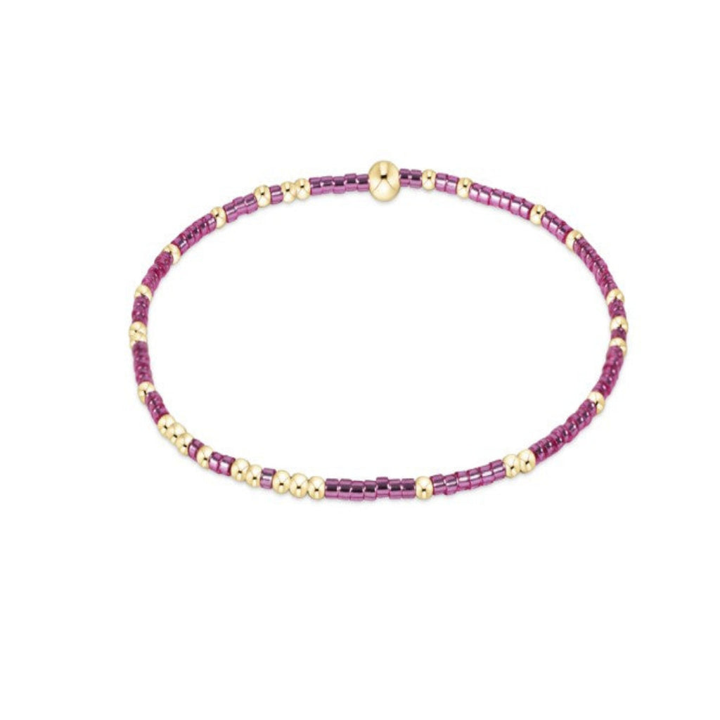 Pink and Gold beaded bracelet