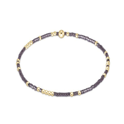 Taupe and Gold Beaded Bracelet