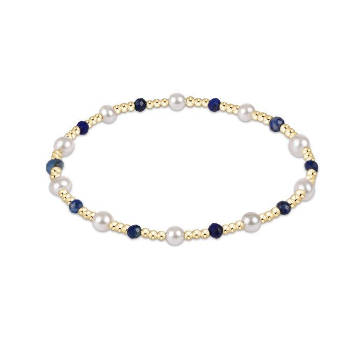 Enewton - Pearl Sincerity Pattern 4mm Bead Bracelet-Lapis-Debbie's Hallmark