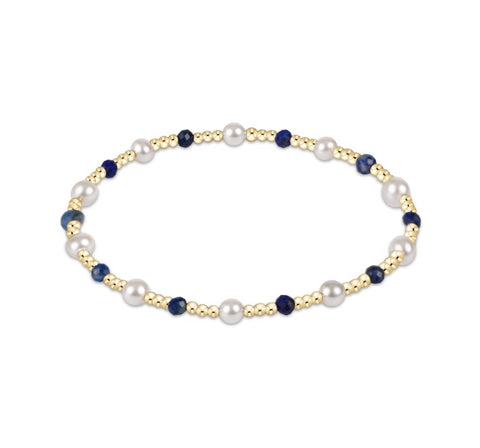 Enewton - Pearl Sincerity Pattern 4mm Bead Bracelet-Lapis-Debbie's Hallmark