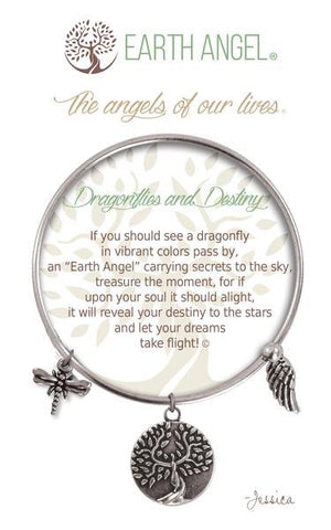 Earth Angel Bracelet - Dragonflies and Destiny